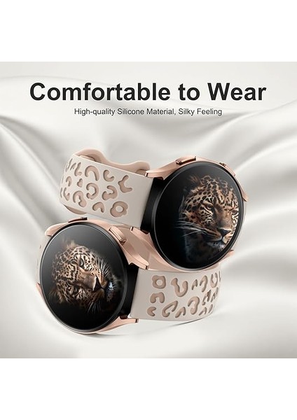 Samsung Watch 46MM Gear S3 22MM Honor Magic 2 46MM Kordon Leopar Desen Yumuşak Silikon Kordon indirimleri