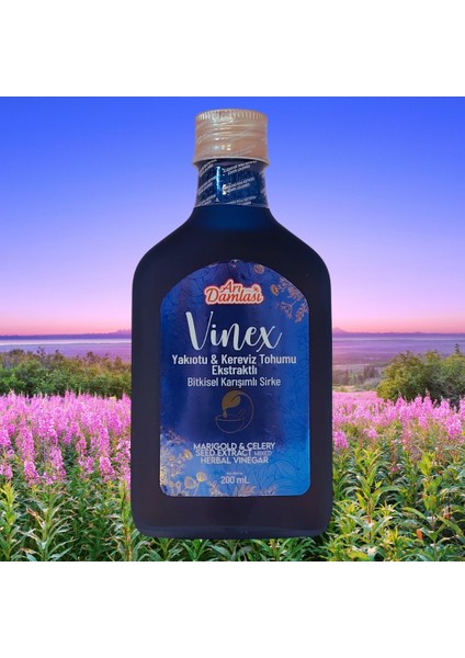 Yakıotu Kereviz Tohumu Ekstraktlı Bitkisel Karışımlı Sirke 200 ml
