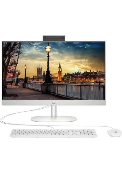 Proone 245 G10 9H6M8ET R5-7520U 8gb 512GB Beyaz 23.8" Freedos All In One Bilgisayar