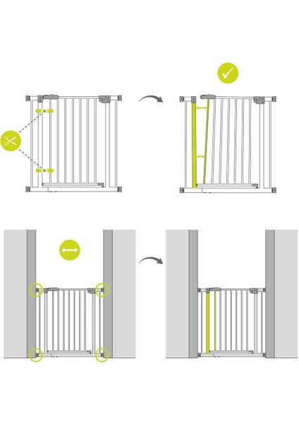 Stop N Safe 2 Merdiven Emniyet Kapısı, 84- 89 cm Genişlik fiyatları