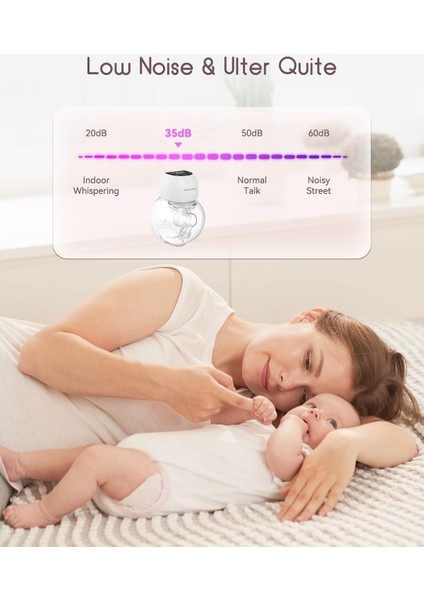 Devrim Niteliğinde Elektrikli Göğüs Pompası 4 Mod, 12 Seviye, 202G Hafif ve Sessiz modelleri