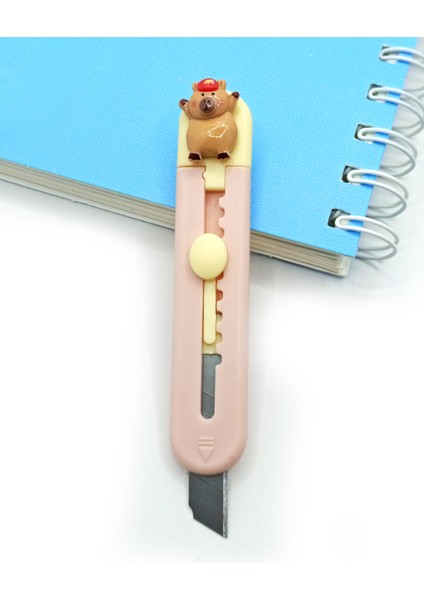 Mini Şekilli Falçata Maket Bıçağı - Capybara Pudra