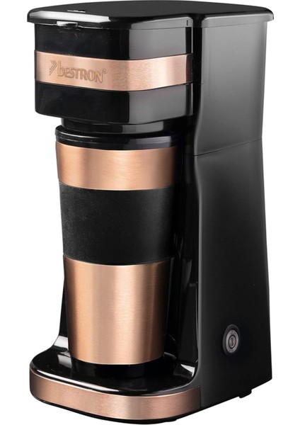 Yalıtımlı Kahve Makinesi 750W, Kompakt, 420ML, Filtreli, Bakır Renkli