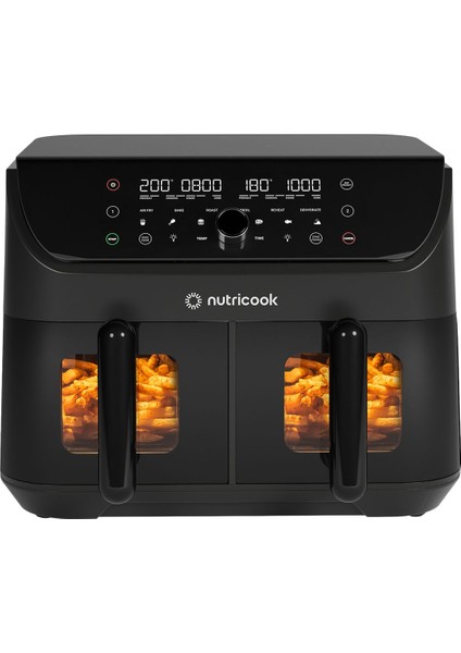 Air Fryer Duo 2 Vision 8.5l 12 Akıllı Program, Çift Sepet, 2400 Watt, Senkronize Pişirme