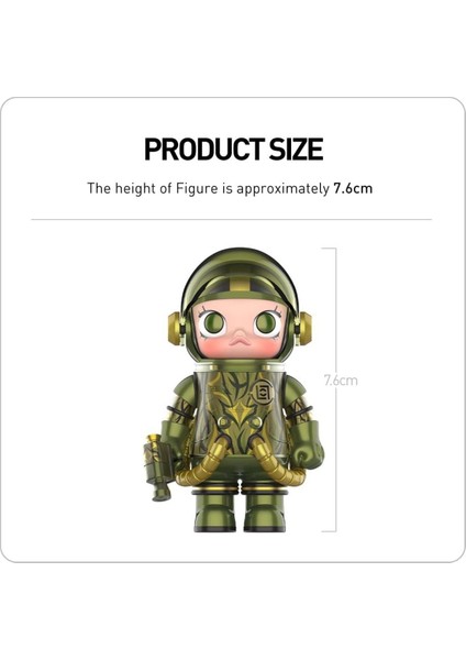 Mega Space Molly 100% Clot-Olive Alienegra Serisi Figür, Koleksiyonluk Aksiyon Figürü, Anime Art Toy fırsatları