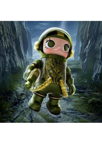 Mega Space Molly 100% Clot-Olive Alienegra Serisi Figür, Koleksiyonluk Aksiyon Figürü, Anime Art Toy indirimleri