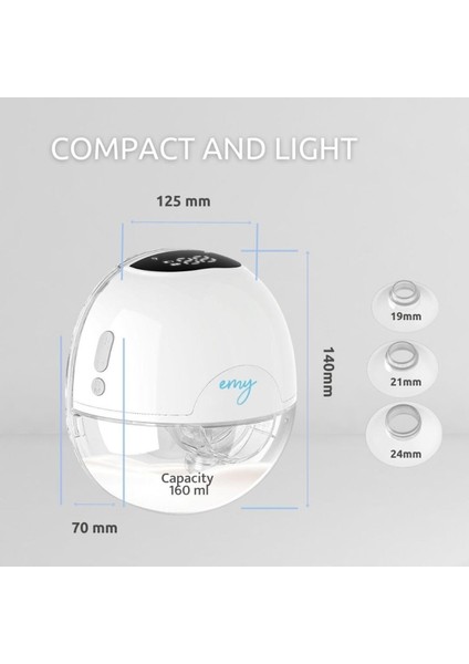 Pump Eller Serbest Taşınabilir Göğüs Pompası, 3 Mod, 9 Emiş Seviyesi modelleri