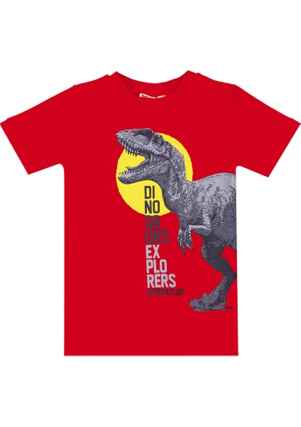 Dino Kamuflaj Erkek Çocuk T-shirt Kapri Şort Takım indirimleri
