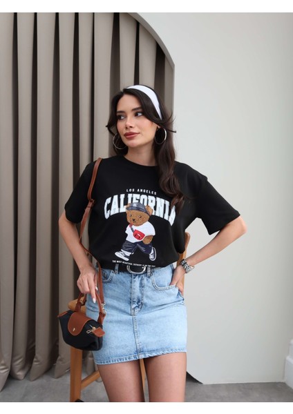 Bear California Baskılı T-Shirt fiyatları