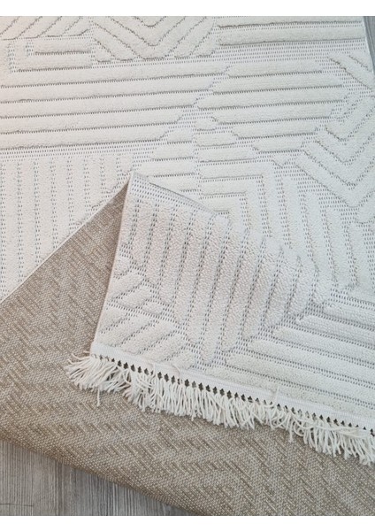 Nirvana Kilim , Modern Kaymaz Taban Iskandinav Desenli Oda Mekan Halısı