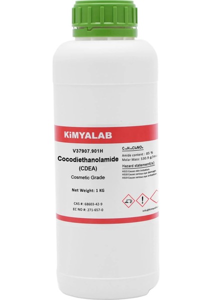 Kimyalab Kokamid Dea 1 Kg - Kokomid - Hindistan Cevizi Yağı - Cocodiethanolamid Cdea - Cocoamide Dea
