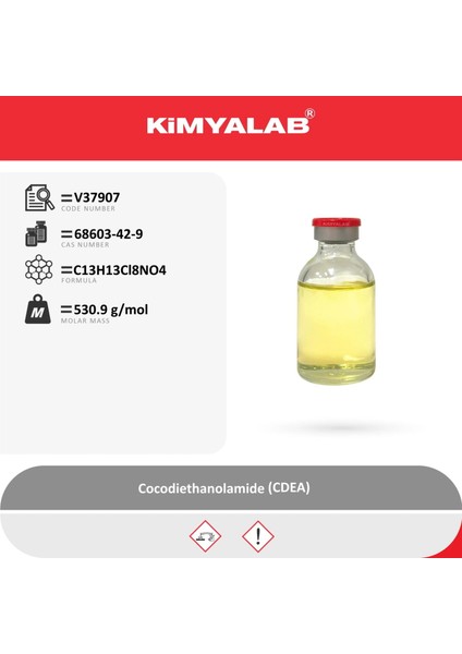 Kimyalab Kokamid Dea 1 Kg - Kokomid - Hindistan Cevizi Yağı - Cocodiethanolamid Cdea - Cocoamide Dea fiyatları
