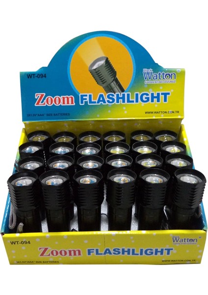 Küçük Güçlü Zoomlu El Feneri Wt-094