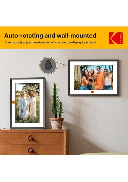 10 Inc Wlan Dijital Fotoğraf Çerçevesi, IPS Hd Dokunmatik Ekran, 32 GB Hafıza, Otomatik Dönme fiyatları