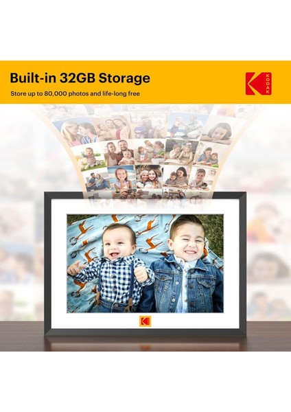 10 Inc Wlan Dijital Fotoğraf Çerçevesi, IPS Hd Dokunmatik Ekran, 32 GB Hafıza, Otomatik Dönme indirimleri