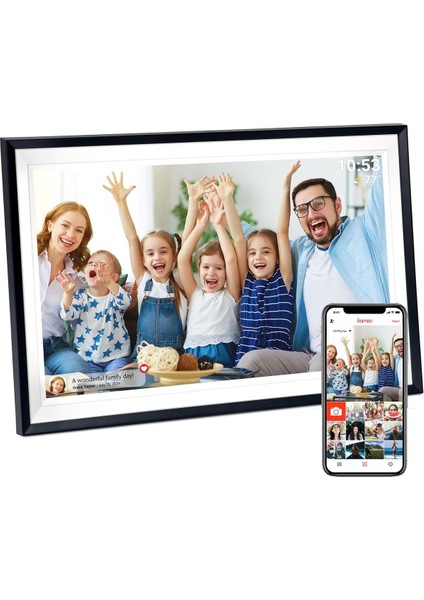 15.6 Inc Dijital Fotoğraf Çerçevesi, Wifi, Frameo Uygulaması, 1920X1080 Fhd IPS Ekran
