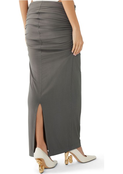 Şıklığı Yeniden Tanımlayan Sıkı Kesim Etek - Kahverengi modelleri