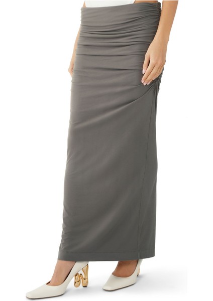 Şıklığı Yeniden Tanımlayan Sıkı Kesim Etek - Kahverengi indirimleri