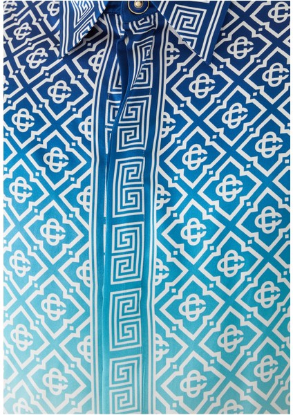 Gradient Desenli Ipek Gömlek fırsatları