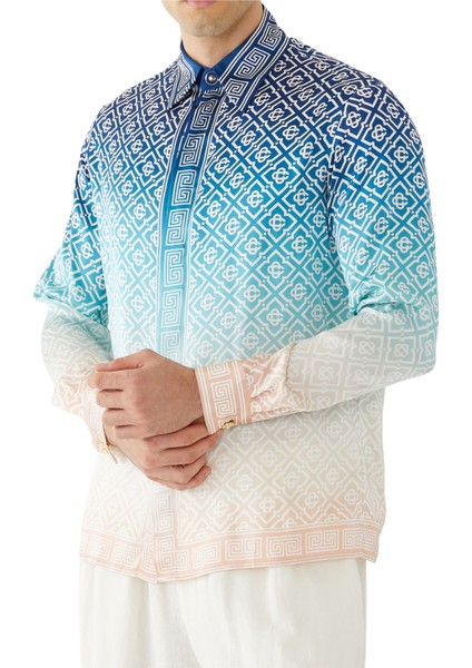 Gradient Desenli Ipek Gömlek indirimleri