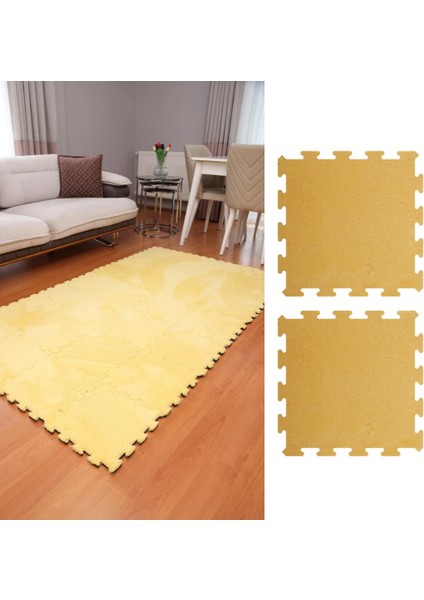 Sarı Modern Salon-Oturma Odası/yatak Odası/mutfak/antre/hol/koridor Halısı/kreş Halısı Japon Halı/peluş Halı