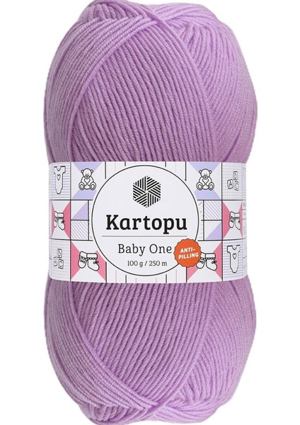 Baby One %100 Anti-Pilling Bebek Yünü Lila K739