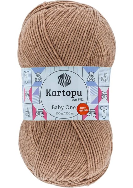 Baby One Tüylenmeyen Bebek Yünü Sütlü Kahve K847