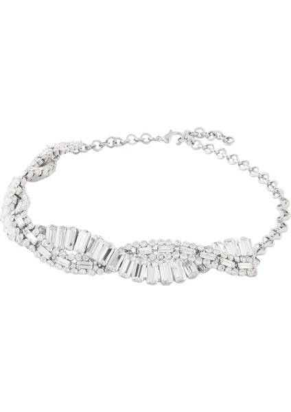 Kristal Örgü Choker Kolye