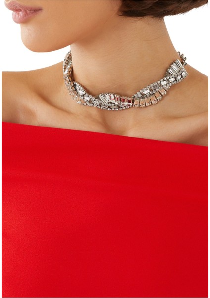 Kristal Örgü Choker Kolye fiyatları