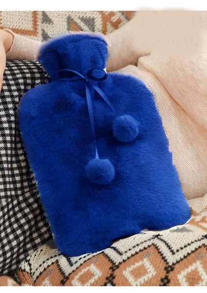 Peluş Kılıflı Sıcak Su Torbası 2 Lt Kare Yumuşak Yıkanabilir Peluş Kılıflı Su Torbası