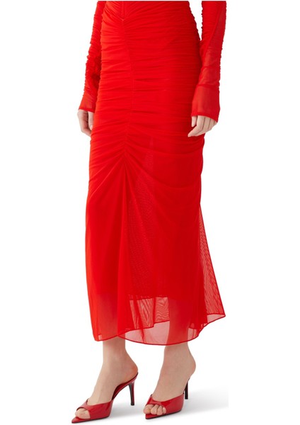 Pileli Kısa Mesh Etek indirimleri