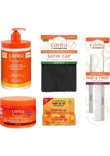 Cantu Bukle Belirginleştirici Saç Bakım ve Şekillendirme Seti