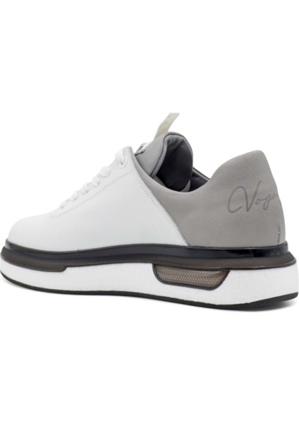 M057 Deri Erkek Sneaker Beyaz