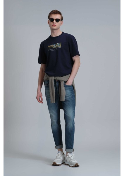 Joy Smart Jean Erkek Pantolon Slim Fit Mavi
