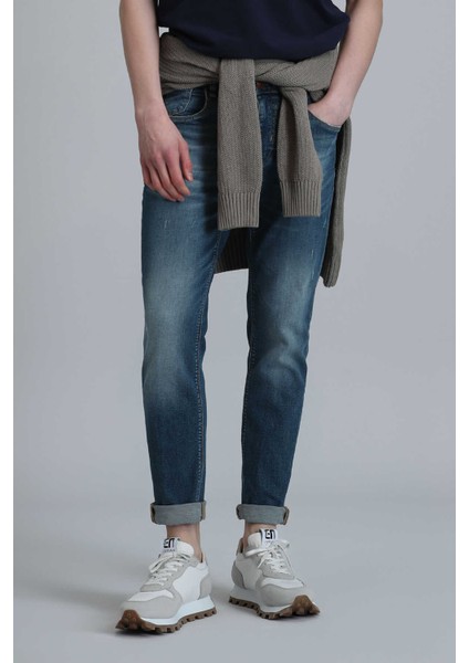 Joy Smart Jean Erkek Pantolon Slim Fit Mavi fiyatları
