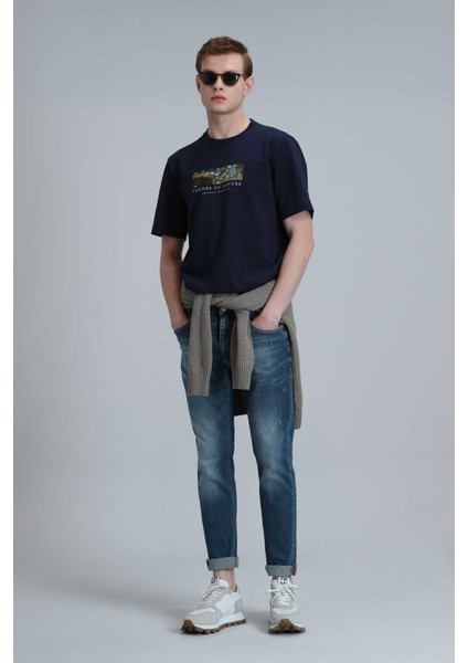 Joy Smart Jean Erkek Pantolon Slim Fit Mavi modelleri