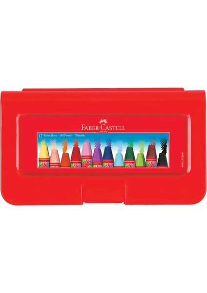 Faber Castell Plastik Çantalı Pastel Boya 12 Renk