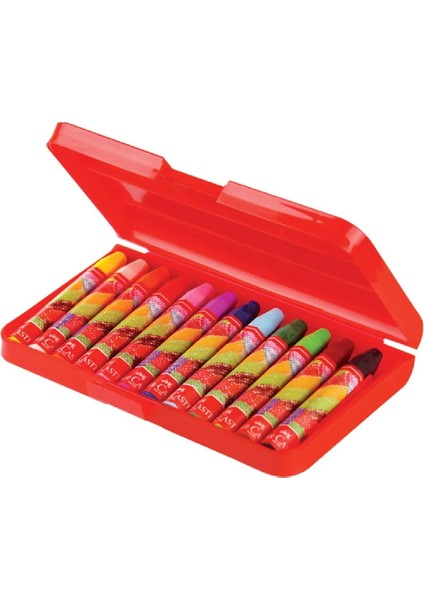Faber Castell Plastik Çantalı Pastel Boya 12 Renk fiyatları
