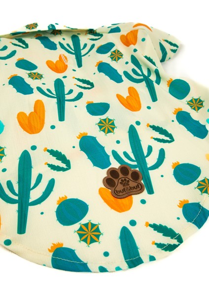 Cactus Paw - Küçük Orta Irk Özel Baskılı Kedi Köpek Kıyafeti