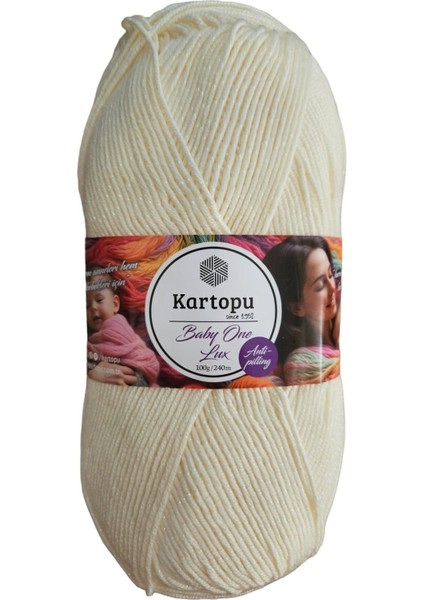 Baby One Lux Simli Tüylenmeyen Bebek Yünü Krem K025 fiyatları
