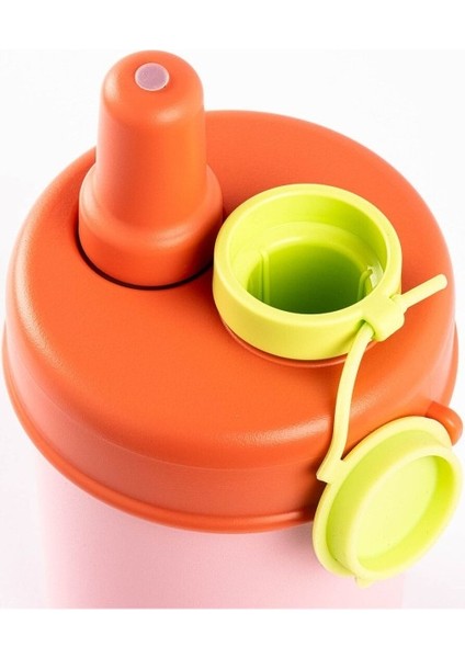 Pembe 2si 1 Arada Kapaklı Termos Bardak 480ML