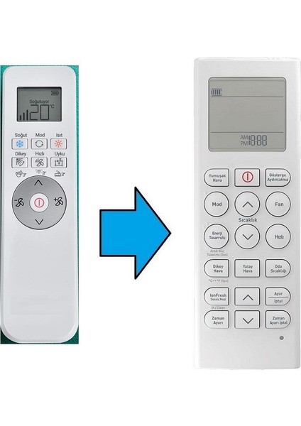 Vaillant Klima Kumandası-Resimde Sağdaki Gönderilir