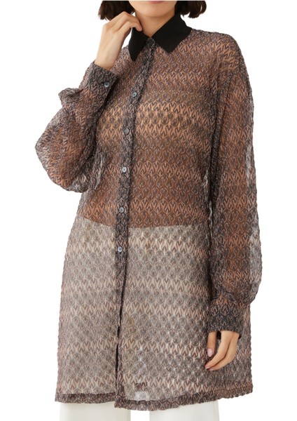 Işıltılı Şifon Dikişli Gömlek indirimleri