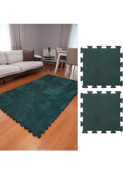 Yeşil Modern Salon-Oturma Odası/yatak Odası/mutfak/antre/hol/koridor Halısı/kreş Halısı Japon Halı/peluş Halı