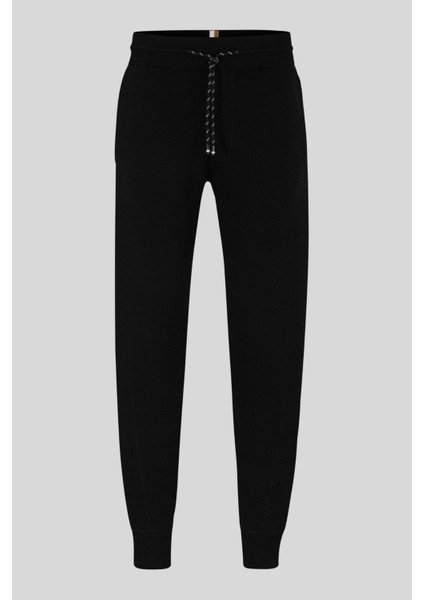 Jogger Yünlü Erkek Pantolon Siyah