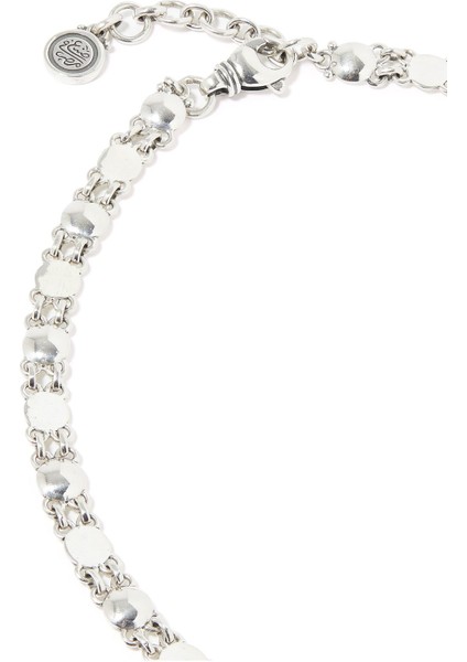 18 Ayar Altın ve Gümüş Choker Kolye