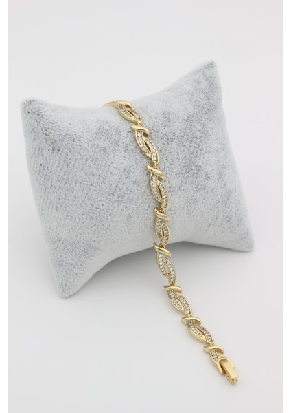 Stil Incisi/xupıng Jewelry Sarmal Zirkon Taşlı Bileklik