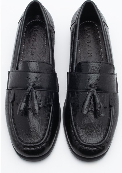 Kadın Loafer Püsküllü Günlük Ayakkabı Loriza Siyah