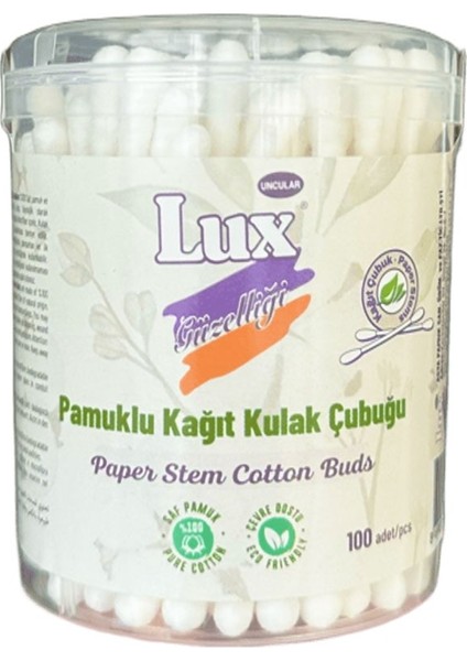 Pamuklu Kağıt Kulak Çubuğu 100LÜ