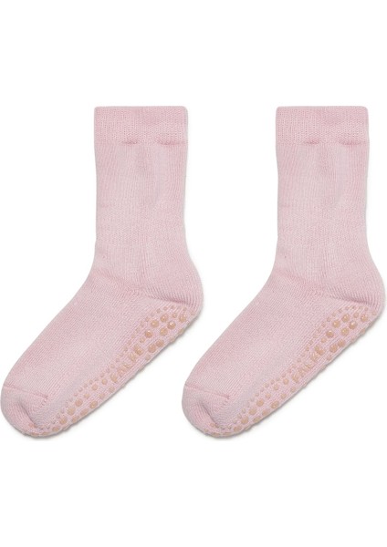Kaymaz Tabanlı Çorap - Pembe